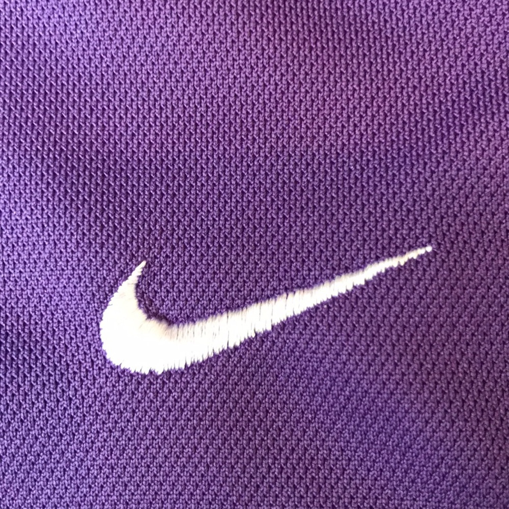 NikeGolf Purple FITDRY Golf Shirt - Picture 3 of 6